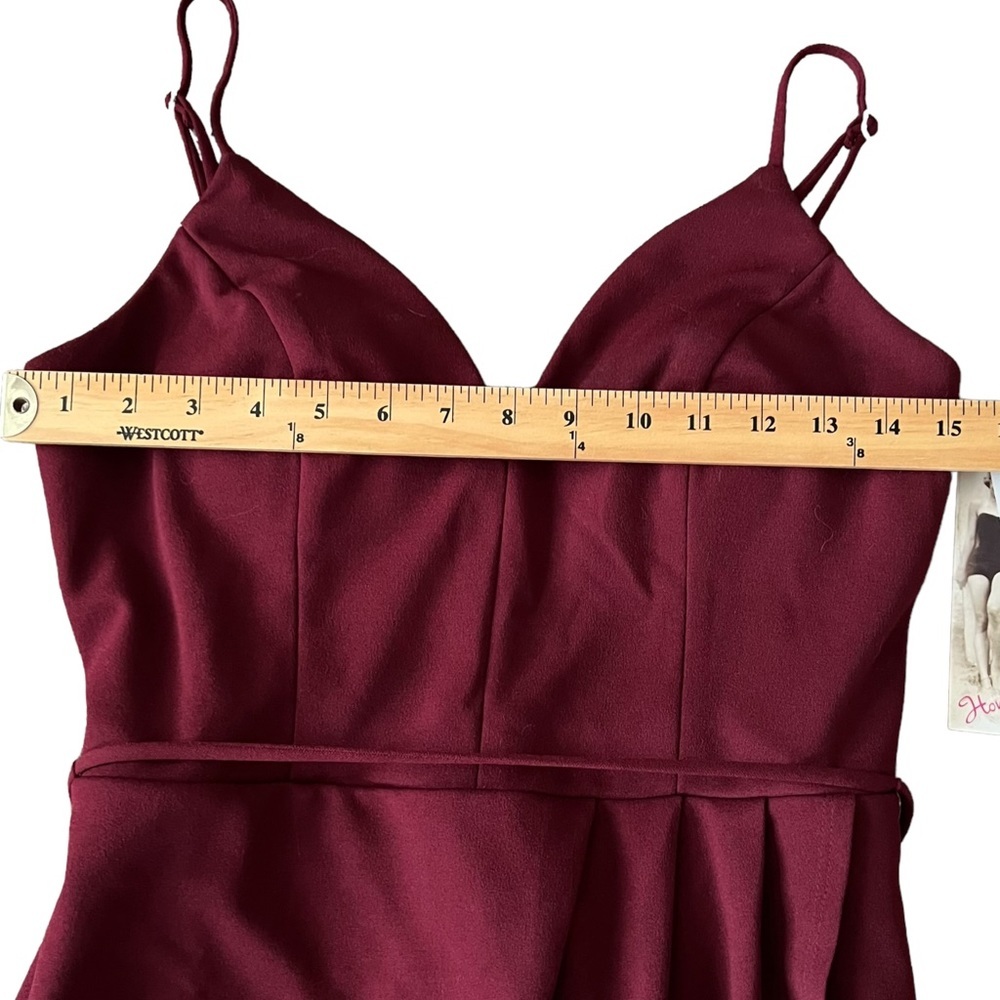 Honey & Rosie Dress Size Large Burgundy Red‎ Bodycon New - Picture 9 of 11